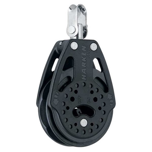 Harken Skralde Carbo 75 Mm Remskive Sort