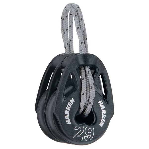 Harken Double Carbo T2 Block 29 Mm Svart