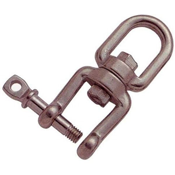 Goldenship Swivel Eye Och Jaw Aisi-316 10 Enheter Silver 6 mm