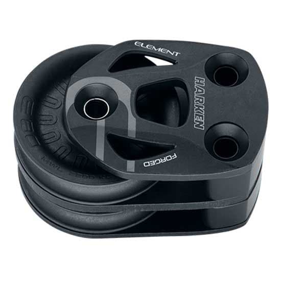 Harken Fotblock Dubbel Remskiva 80 Mm Svart