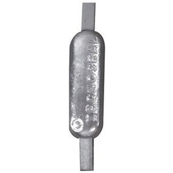 Tecnoseal 10kg Sector Sector Anodi Hopeinen 400 x 30 x 6 mm