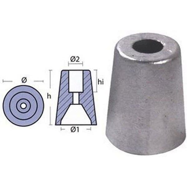 Tecnoseal Anodi Ferreti Hopeinen 55 mm