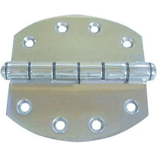 Goldenship Hængsel Inox Oval Søvfarvet 102 x 102 mm