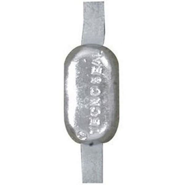 Tecnoseal Oval Anod Med Band I Rostfritt Stål Sealine 2.2kg Silver 300 x 25 x 5 mm