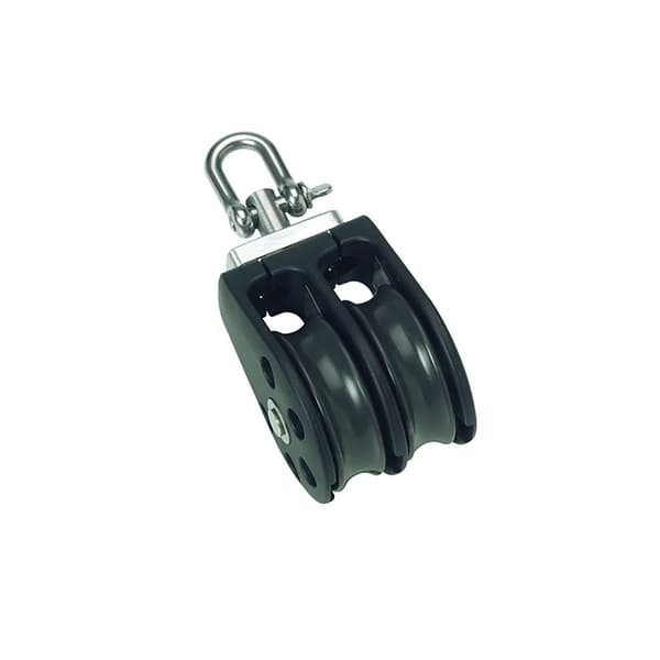 Barton Marine Kaksinkertainen Kääntyvä Hihnapyörä 350kg 8 Mm Hopeinen 30 x 90 mm