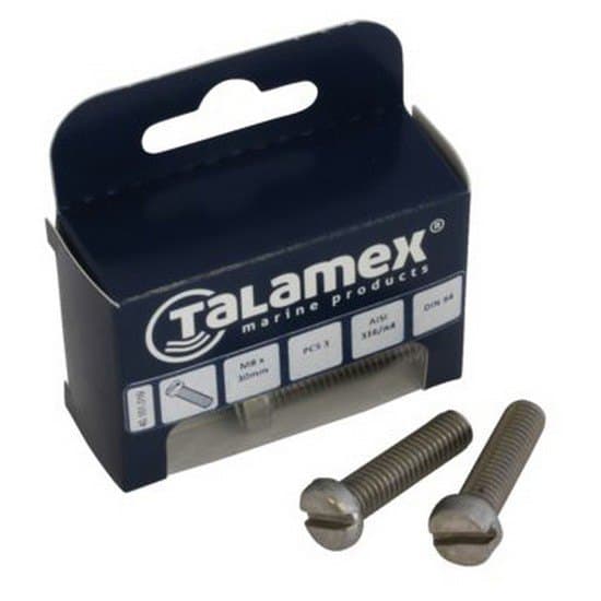 Talamex Pan Head Bolt 6 Enheder Grå M5 x 60 mm