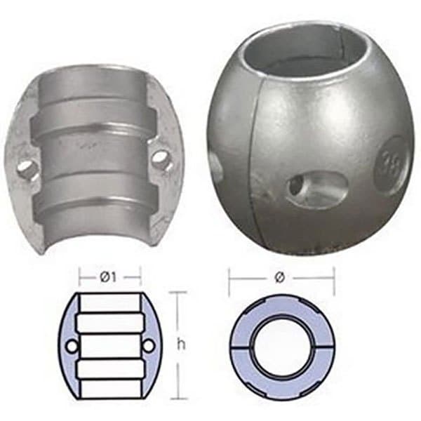 Tecnoseal Krave Anode Søvfarvet 48 mm