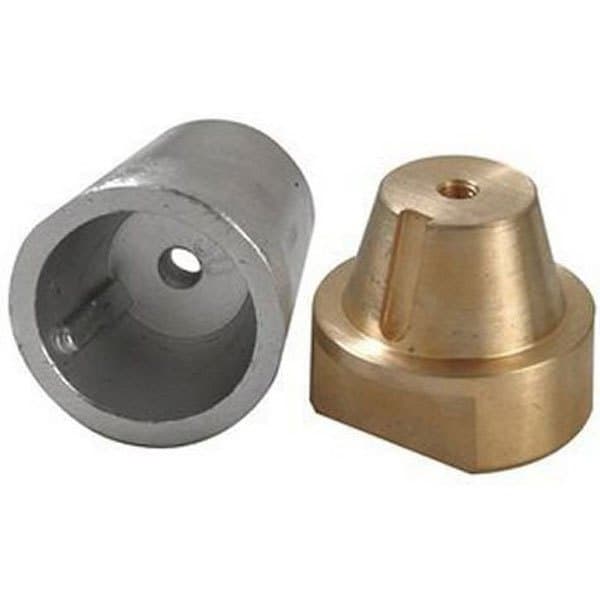 Tecnoseal Helaksel Sekskantet Anode Radice 1.59kg Grå 45 mm