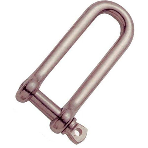 Goldenship Pitkä Dee Shackle Aisi316 10 Yksiköitä Hopeinen 12 mm
