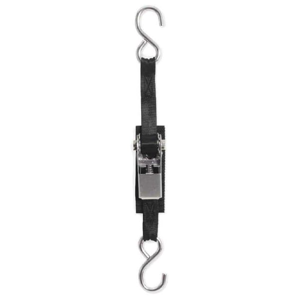 Boatbuckle Reling Kwik-lock 1 Ratchet Svart