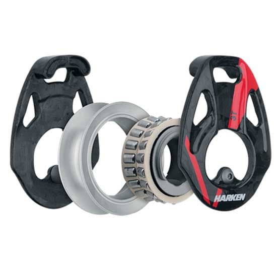 Harken Aluminium Remskive V Block 3t Sort