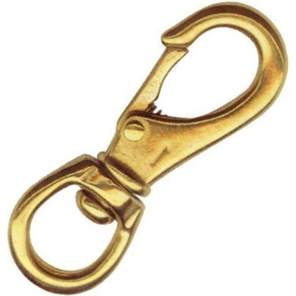 Kong Kääntyvä Snap-hook 10 Yksiköitä Kultainen 121 mm