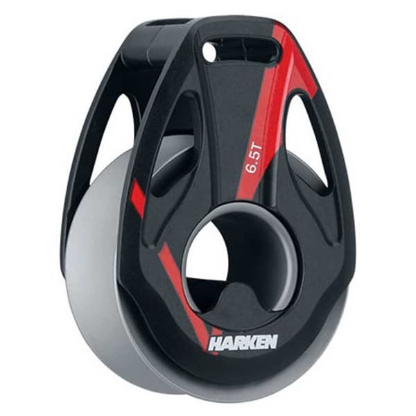 Harken Aluminiumblock 6.5t Wide V Loop Svart