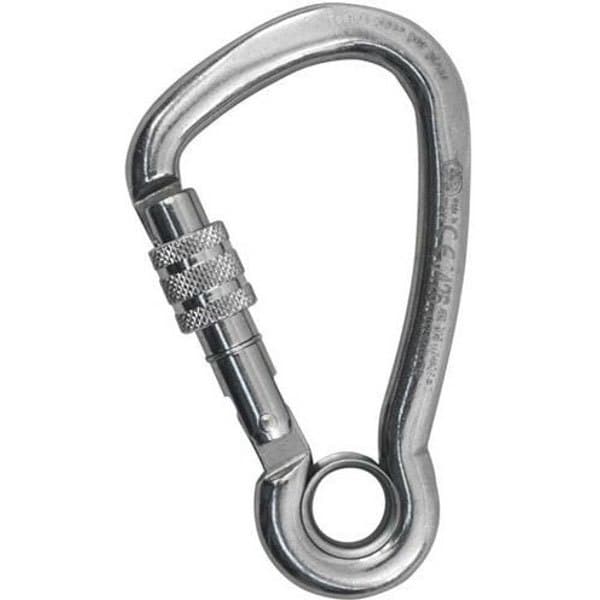 Kong Stängd Karbinkrok Silver 12 mm