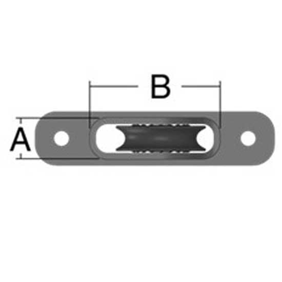 Harken Enkelt Protexit 30 Mm Enkelt Remskive Sort