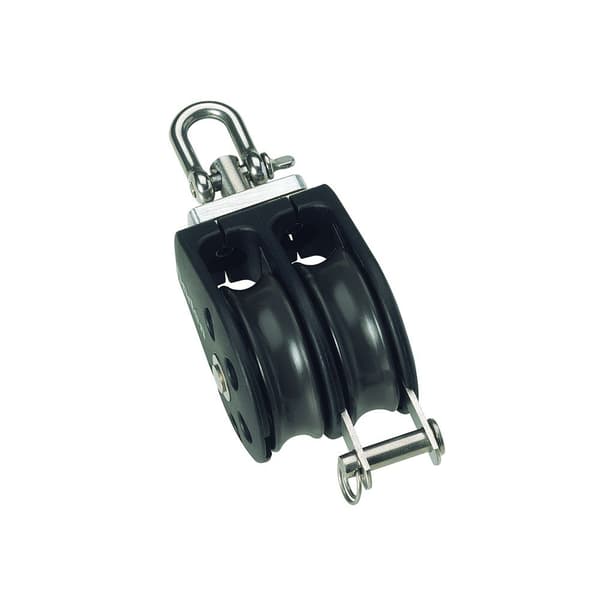 Barton Marine Dobbelt Drejeskive Med Rebstøtte 370kg 8 Mm Søvfarvet 35 x 109 mm