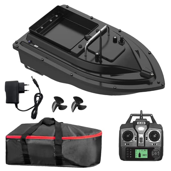 GPS Fiskebåt med Beten, 400-500m Kontrollområde, 2kg Lastkapacitet,10000mAh BL