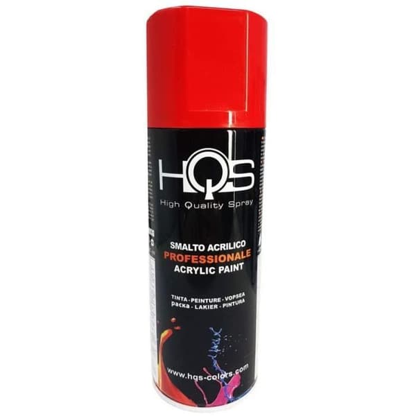 HQS Sprayfärg Akryl Emalj Trafikröd för bilar, 400 ml