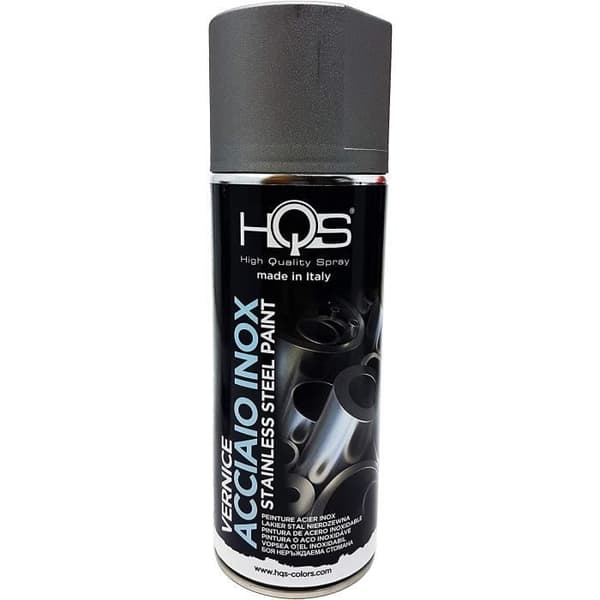 HQS Stainless Steel Effekt Sprayfärg, 400 ml
