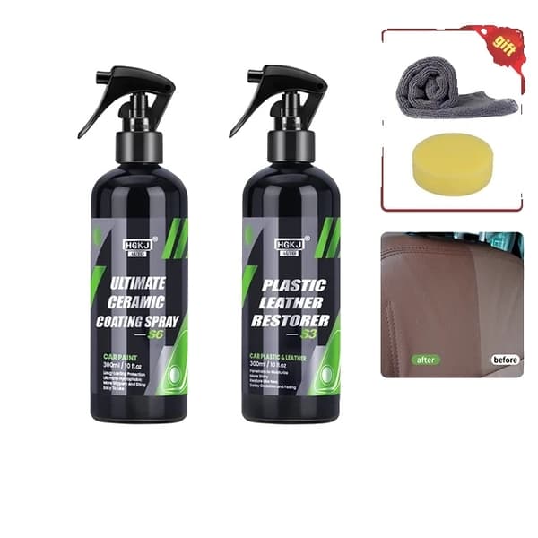 Auton keramiikkapinnoite, korkea kirkkaus, maalipinnan suojaus, S6-300ml x S2-300ml