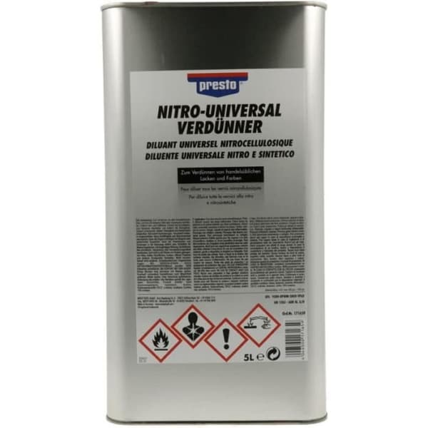 Diluant - Nitro - Universell - För färg - Presto - Kanna på 5L