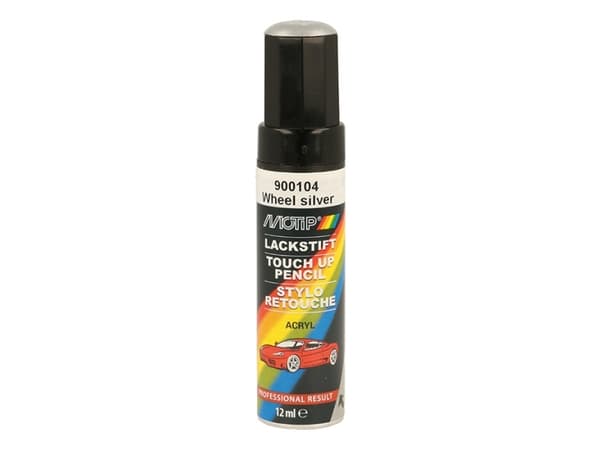 Lackstift akryl bilfärg bättringsfärg silver för fälg 12ml