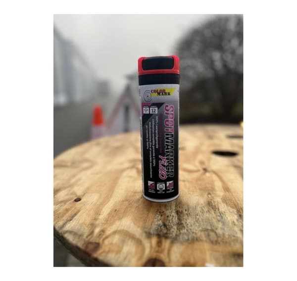 Maamerkki Spotmarker FLUO punainen 500ml, Motip