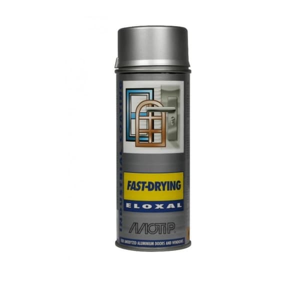 Reparationsmaling Eloxalspray Sølv 400ml, Motip
