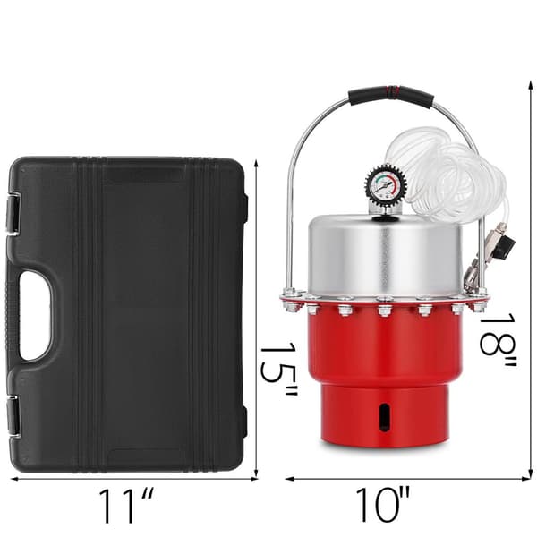 10-40 PSI pneumatisk lufttrycksbroms avluftningssats med 5L tank, hög prestanda, precisionstryckmätare, lätt att använda