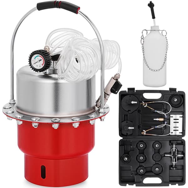 10-40 PSI pneumatisk lufttrycksbroms avluftningssats med 5L tank, hög prestanda, precisionstryckmätare, lätt att använda