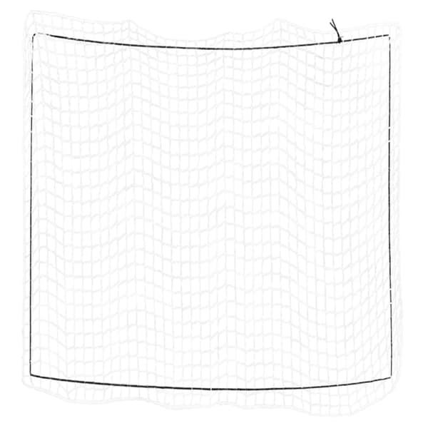 vidaXL Lastnät med elastiskt rep vit 4x4 m PP