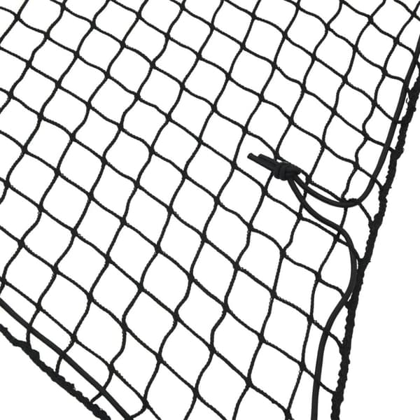 vidaXL Tilhengernett med elastisk tau svart 4,5x2,5 m PP