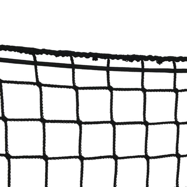 vidaXL Tilhengernett med elastisk tau svart 4x2,5 m PP