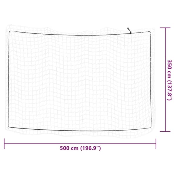 vidaXL Lastnät med elastiskt rep vit 5x3,5 m PP