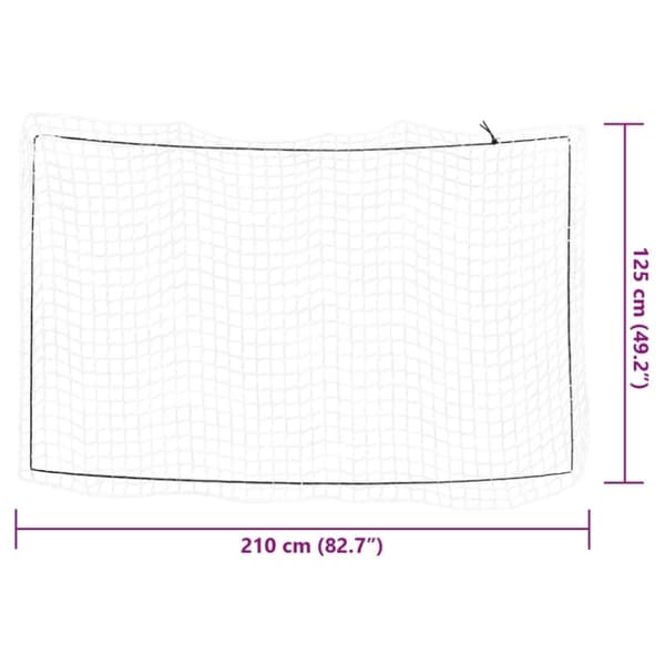 vidaXL Lastnät med elastiskt rep vit 2,1x1,25 m PP