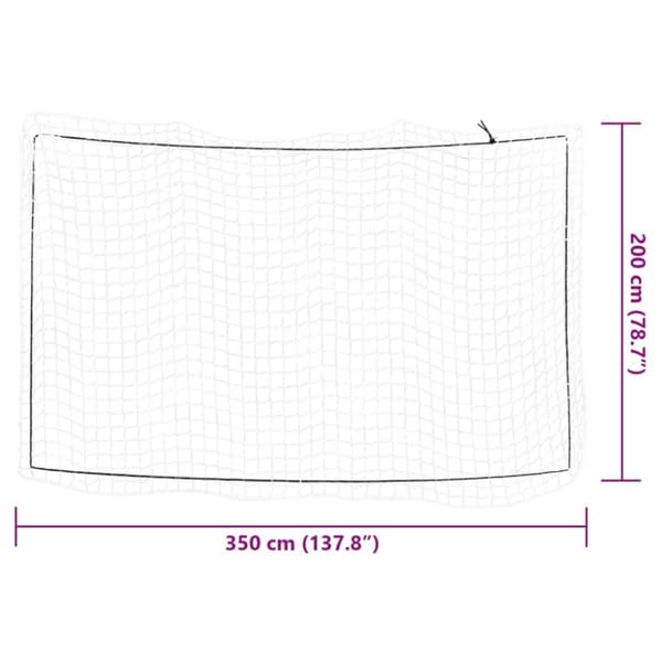 vidaXL Lastnät med elastiskt rep vit 3,5x2 m PP