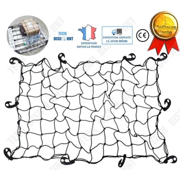 TD® Car Trunk Storage Leksaksnät Elastiskt Mesh Organizer Flexibel väska Höghållfast förvaring Städa upp