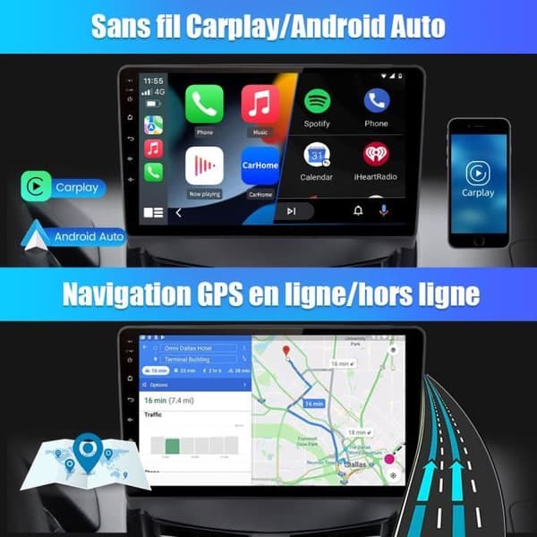 AWESAFE Android 12 bilradio för Citroen C4 C4L DS4 (2013-2017) [2G+32G] Carplay, Android Auto, GPS, WiFi, Bluetooth, FM,GPS