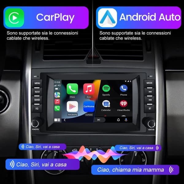 AWESAFE Android 12 bilradio för Mercedes Benz Vito Viano/Sprinter W639 W245/Klass B/Klass A W169 med 7'' GPS Carplay Android Auto