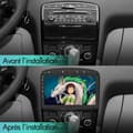 Miniatyrbild 3 av 4: AWESAFE Carplay Radio för Peugeot 308/408(2007-2013)Android 12 med 9 tums pekskärm GPS/Android Auto/WiFi 2GB+32GB Svart