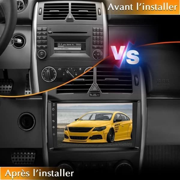 AWESAFE Android 12 bilradio för Mercedes-Benz Vito Viano Sprinter W639/B-klass W245/W169[2GB+32GB]9-tumsskärm/Carplay Android Auto