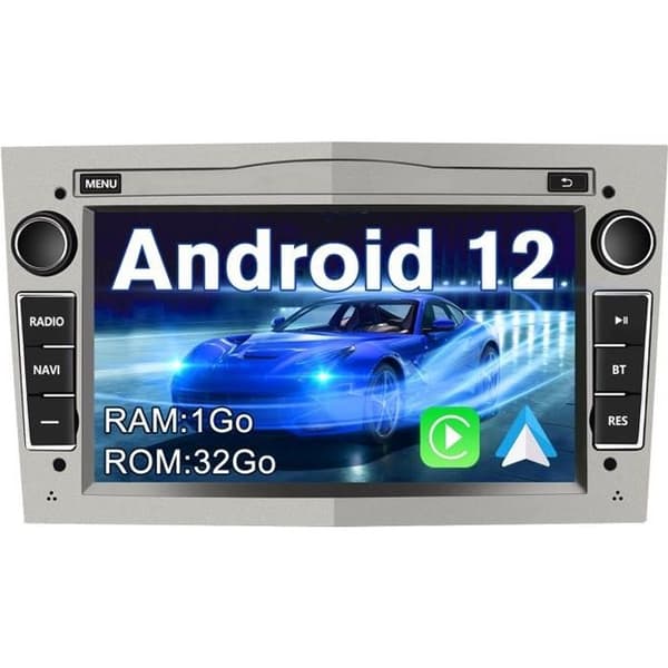 AWESAFE Android 12 bilradio för Opel Corsa Vivaro Antara Vectra Sigum Combo Zafira Astra Meriva,7'' HD Carplay Android Auto WiFi