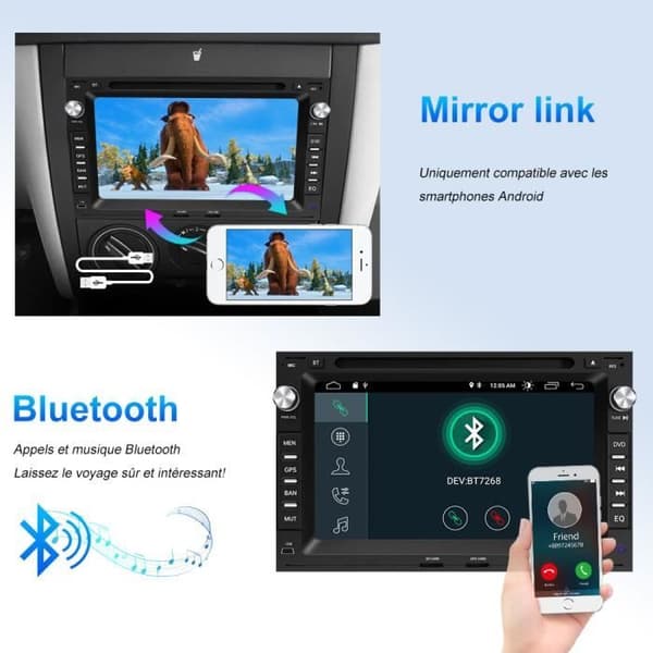 Bilradio - AWESAFE - VW Passat B5 Golf Polo MK4 T5 - 7 tum - GPS - Bluetooth