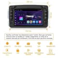 Miniatyrbild 2 av 4: AWESAFE Android 12 bilradio för Mercedes Benz CLK W209, W203, W463, W208 [2GB+32GB] med Carplay Android Auto 7-tums skärm GPS