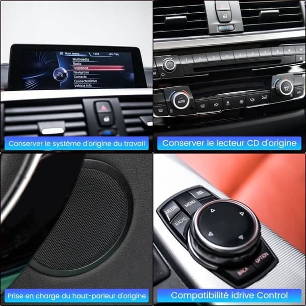 AWESAFE Android 11[4GB+64GB] bilradio för BMW X3 F30 F31 F34/X4 F32 F33 F36 med 10,25 tum, Carplay/Android Auto WIFI/4G
