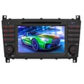 Miniatyrbild 1 av 4: AWESAFE 2 Din bilradio för Mercedes-Benz C-Klass W203/CLC W203/CLK W209 CLK200 med CD 7-tums pekskärm/GPS/Bluetooth/Mirrolink