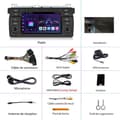 Miniatyrbild 4 av 4: AWESAFE Android 12 bilradio för BMW E46 Rover 75 MG ZT [2GB+32GB] Carplay/Android Auto med 7-tums pekskärm GPS Bluetooth WiFi
