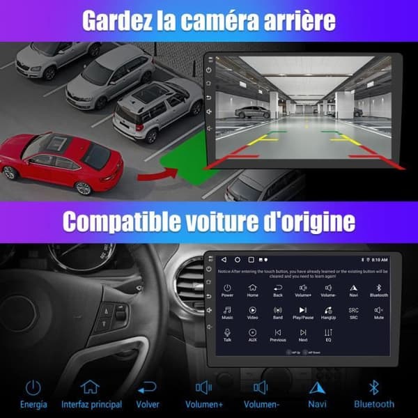 AWESAFE Android 12 bilradio för Renault Trafic (2014-2019) [2G+32G] Carplay, Android Auto, GPS, WiFi, Bluetooth, FM,GPS