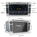 Miniatyrbild 2 av 4: AWESAFE Android 12 Bilradio 2GB+32GB CD/DVD för Opel Car 7 Inch Car Stereo Head Unit 2 Din GPS Navigator Silver