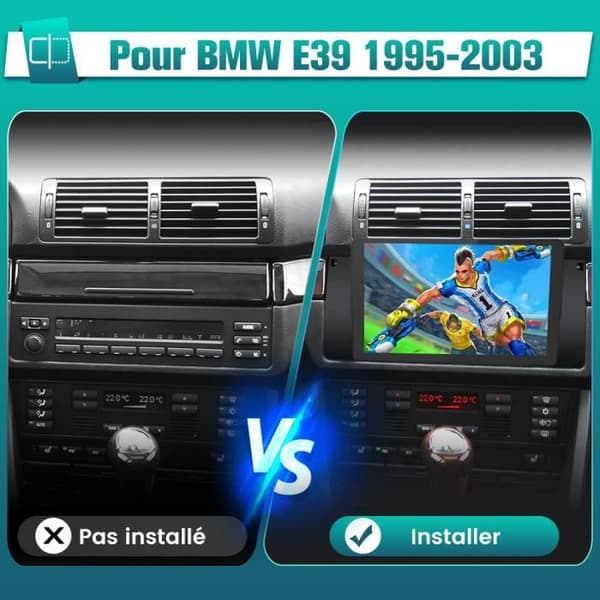 AWESAFE Android 12 bilradio för BMW 5er E39 X5 M5 E53 (1996-2003) (2GB + 32GB) med Carplay GPS WiFi USB SD Bluetooth Android Auto